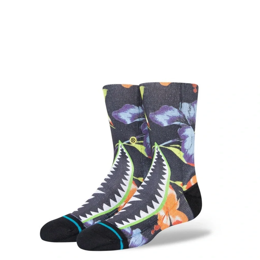 NWT STANCE FLEURBIRD KIDS CREW SOCKS Size Medium (Y-11-2)